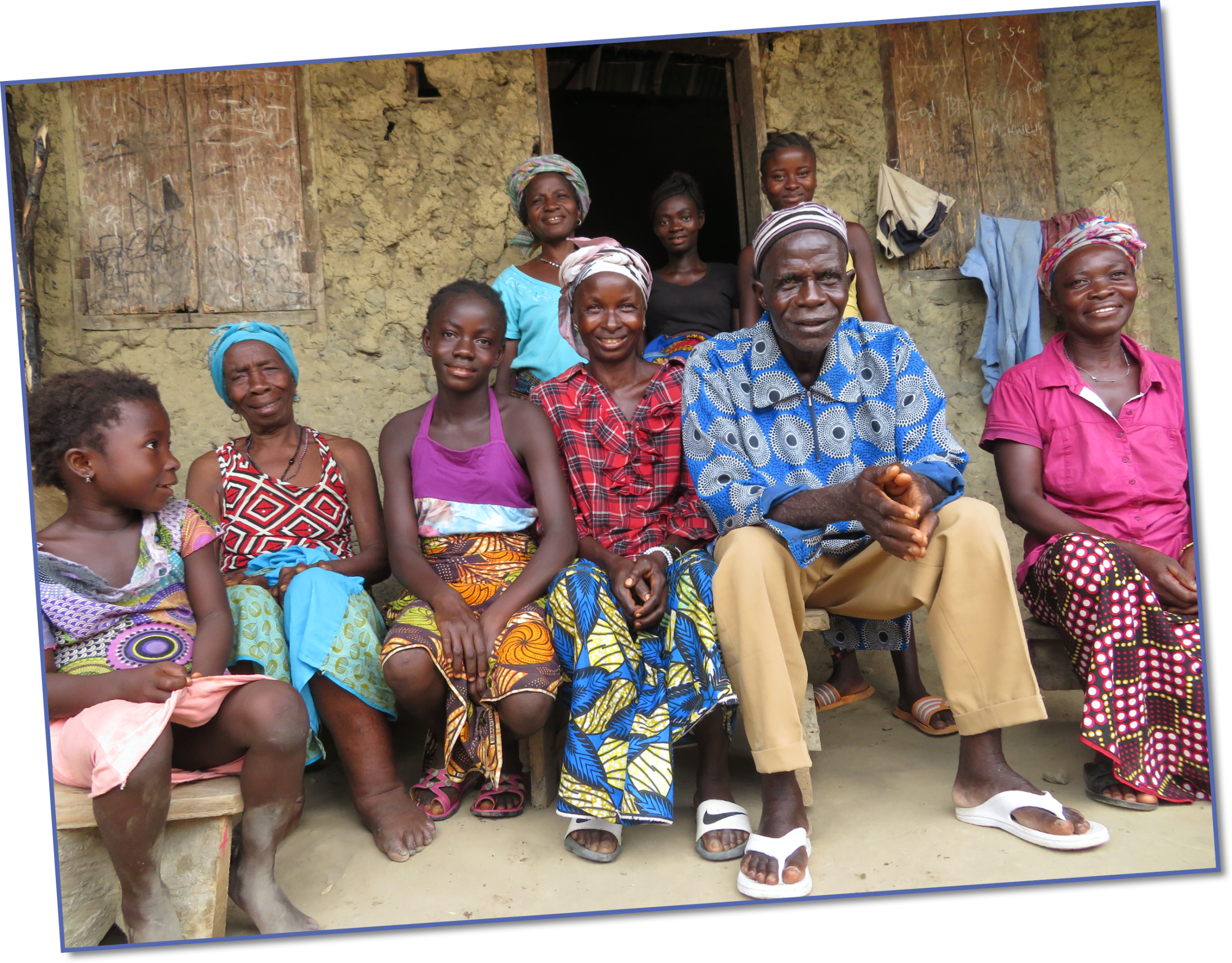 Martha (third from left with her family) is determined to complete her education