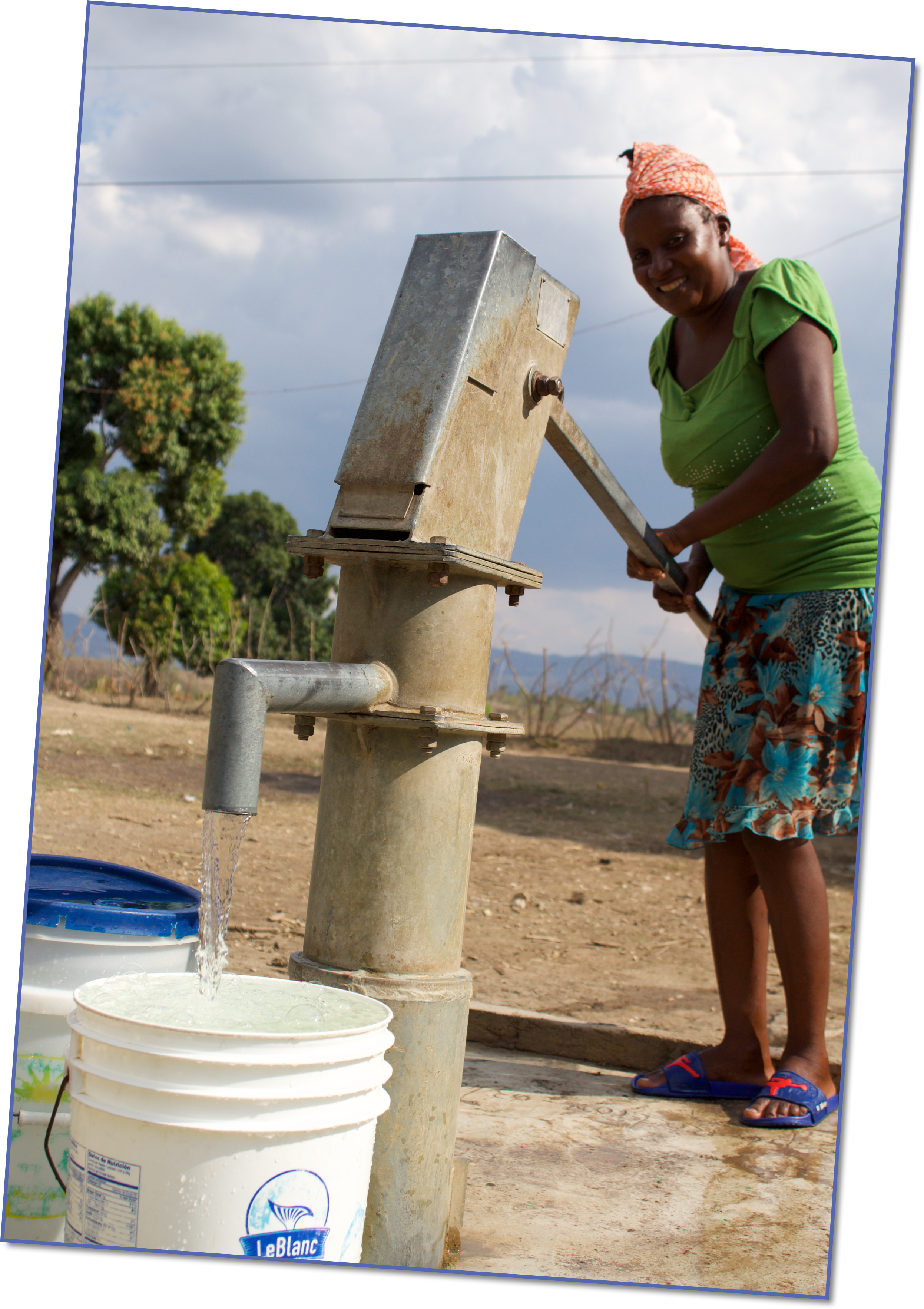 Six drinking wells have been installed around Juanarya providing 40,000 people with access to safe, clean drinking water