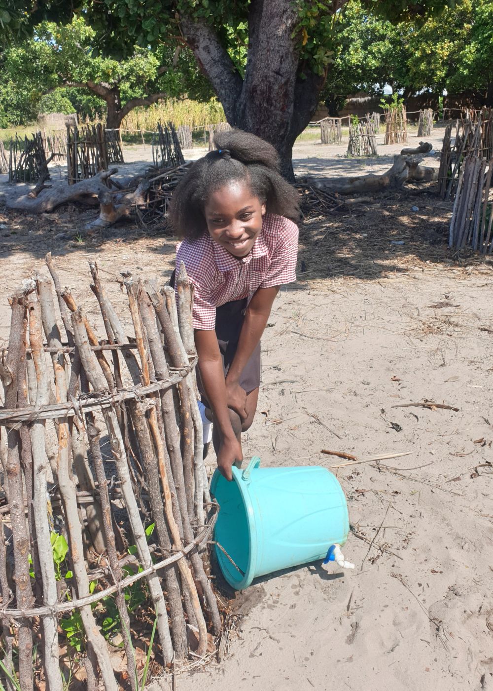 Munalula is leading the way by joining other children in her community to plant and nurture fruit trees. This not only helps to improve the environment, but is increasing livelihoods and nutrition. Mubita Muyunda/ActionAid