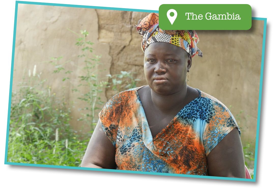 Thanks to the ActionAid women’s right training Fanta received, the women in her community now have a voice and are working to end violence against women.