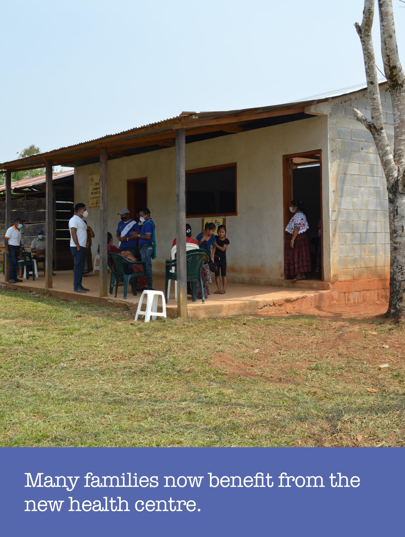Many families now benefit from the new health centre.