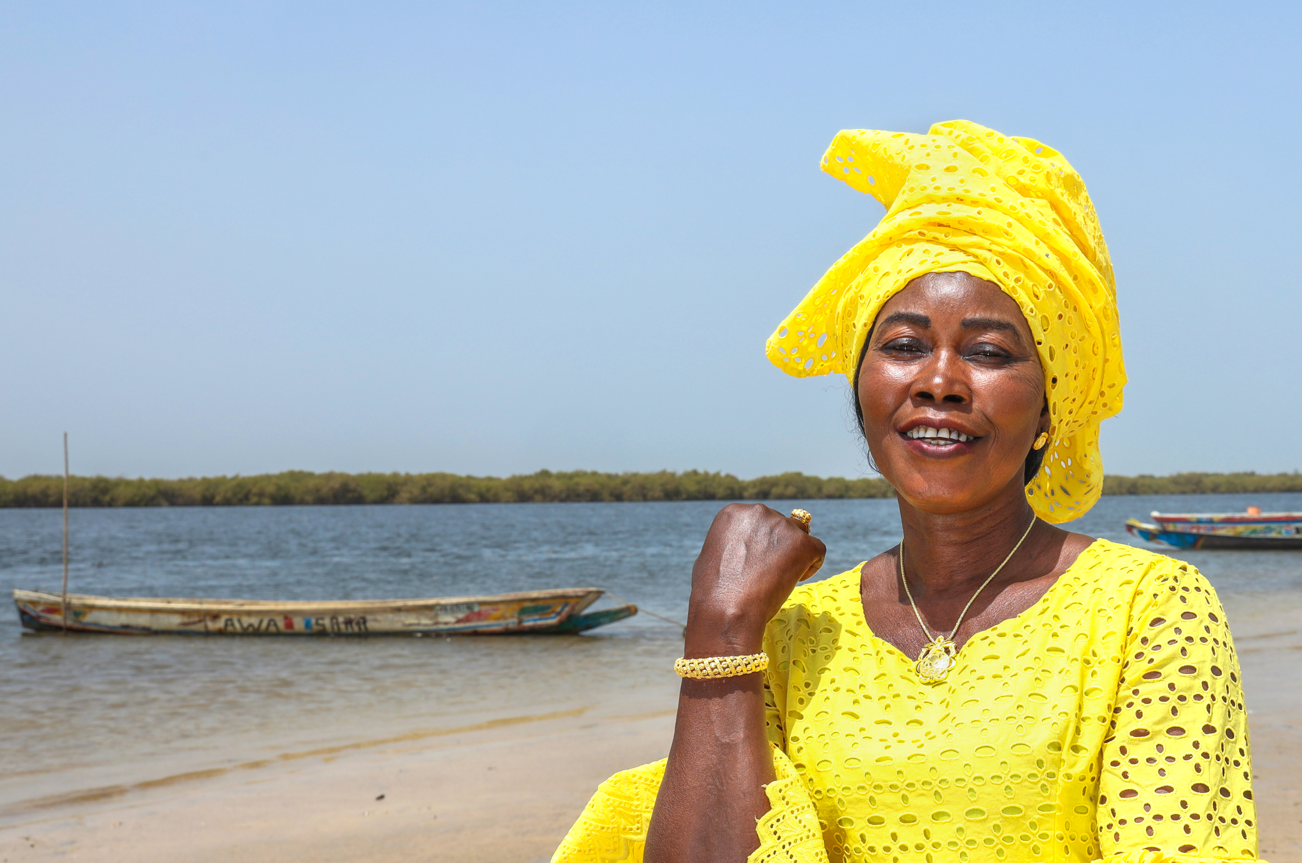Kady Ndiaye, a fisherwoman on Maya, Senegal